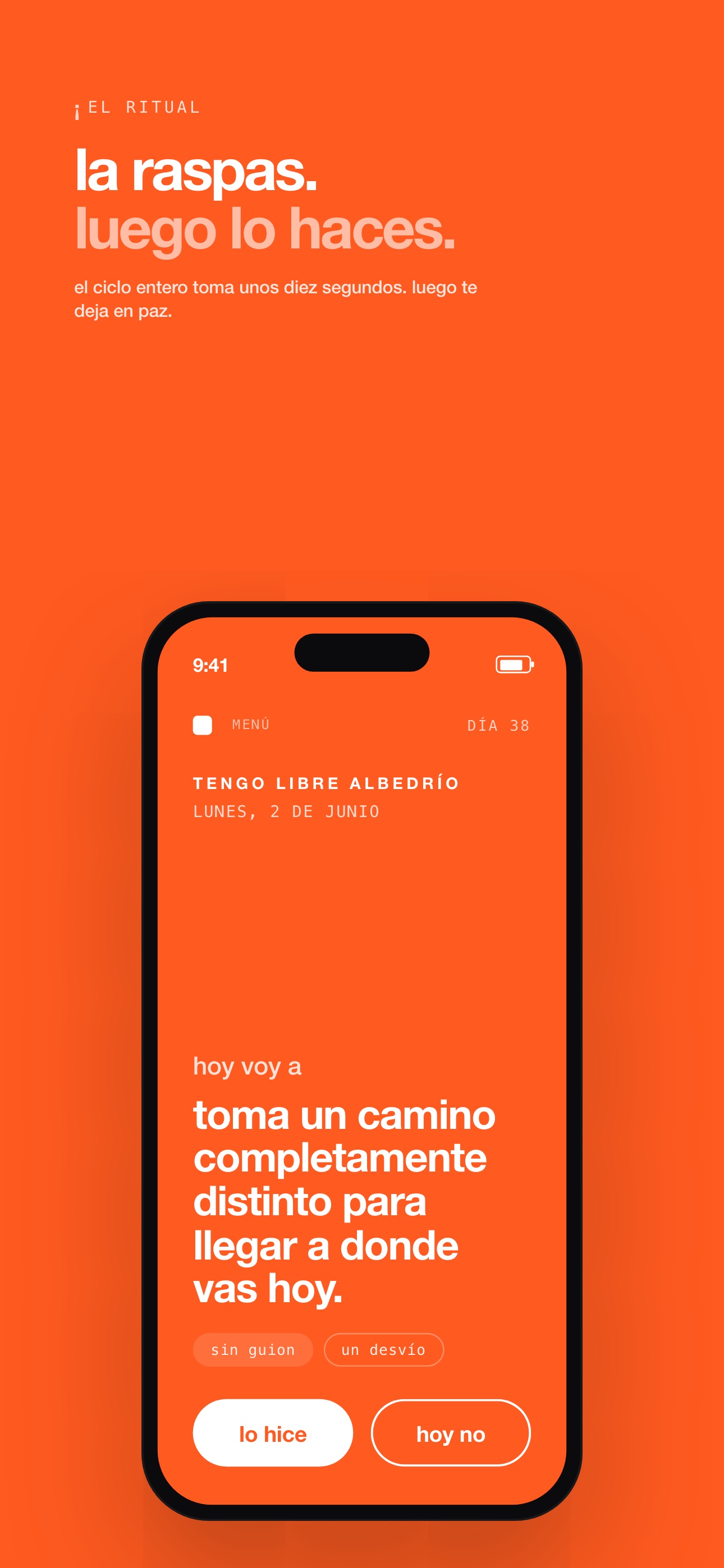 Whim: raspa la carta y ve a hacerlo.